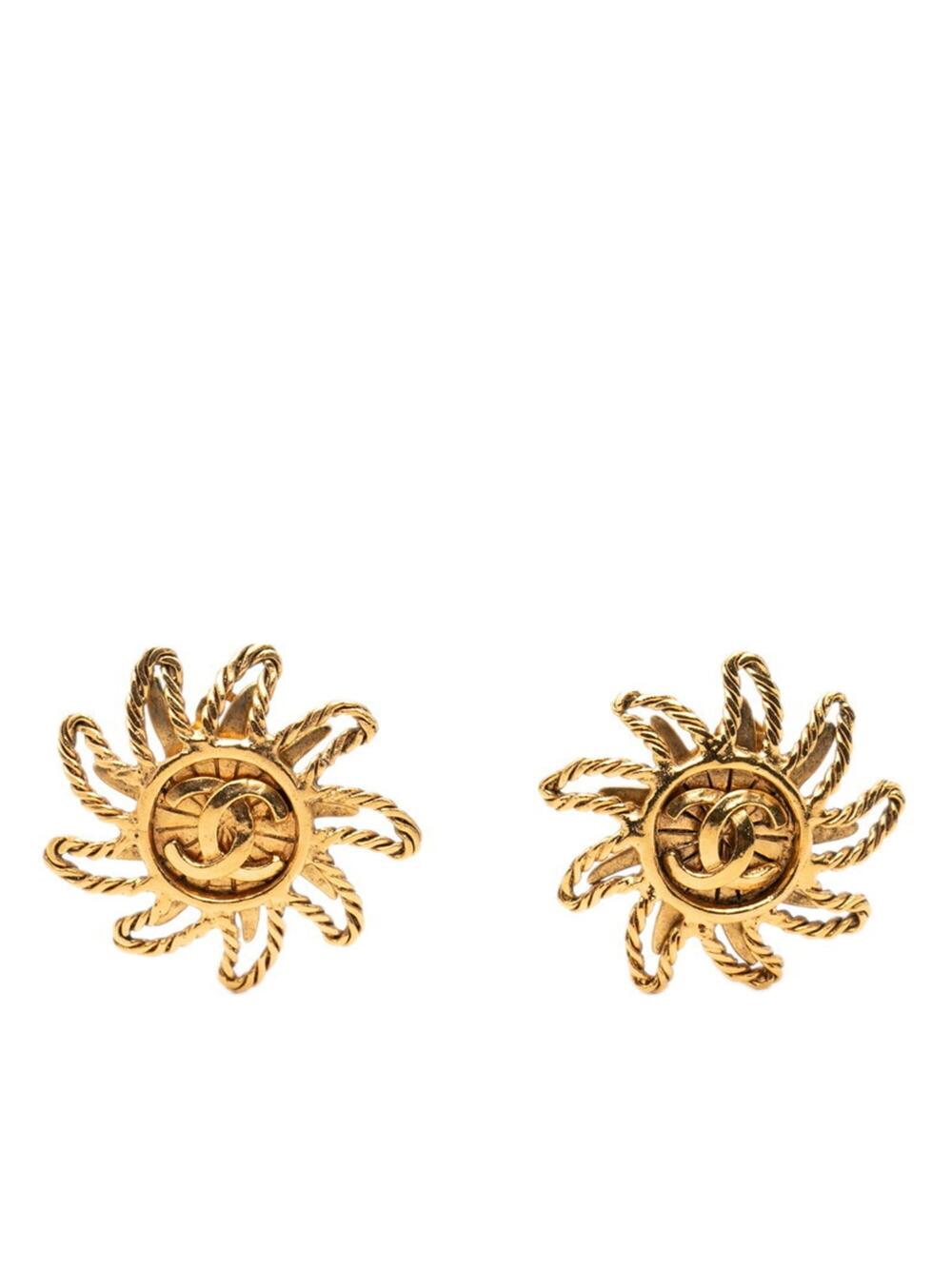 Chanel Cc Logo Clip-On Earrings Metal #276051C87B